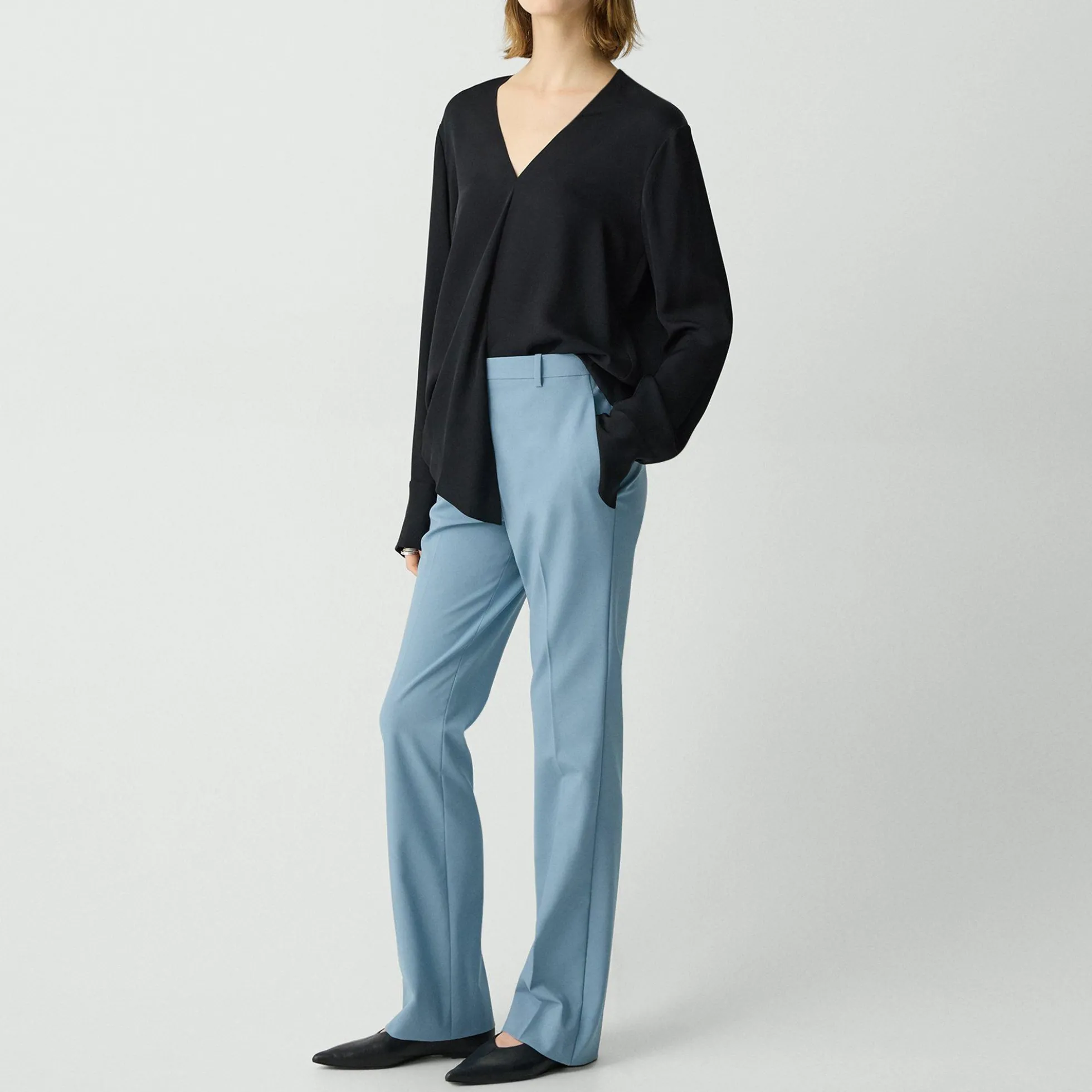 Flared Pant, 34'' in Good Wool
