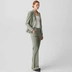 Flared Pant, 29'' in Wool Gabardine