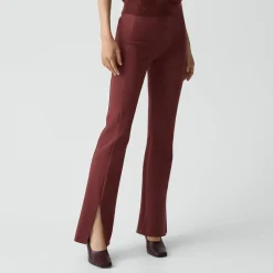 Flared Slit Legging in Motion Ponte