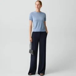 Fluid Flare Pant, 30'' in Admiral Crepe