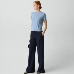 Fluid Flare Pant, 30'' in Admiral Crepe