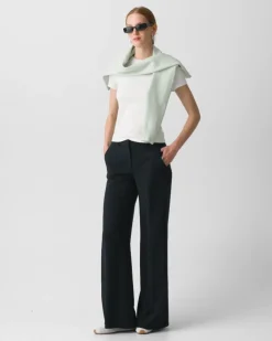Fluid Flare Pant, 33'' in Admiral Crepe
