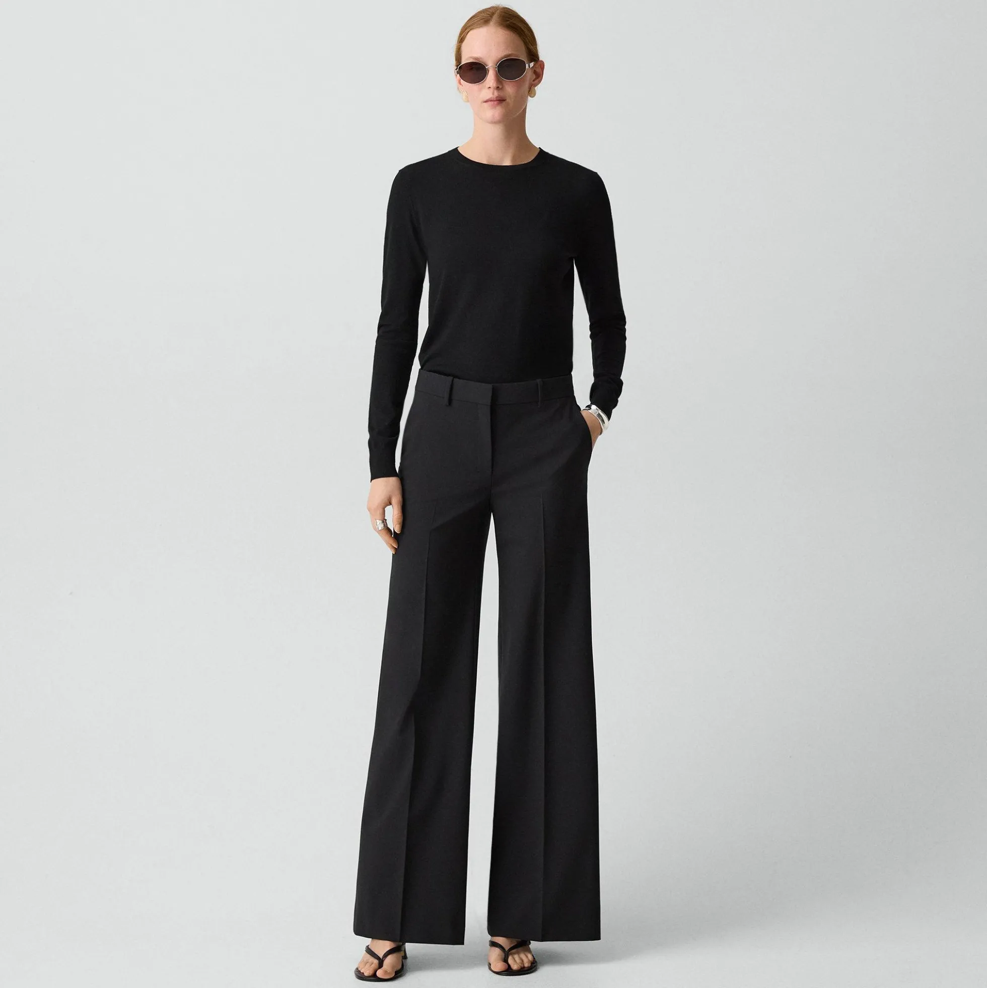 Fluid Flare Pant, 33'' in Good Wool