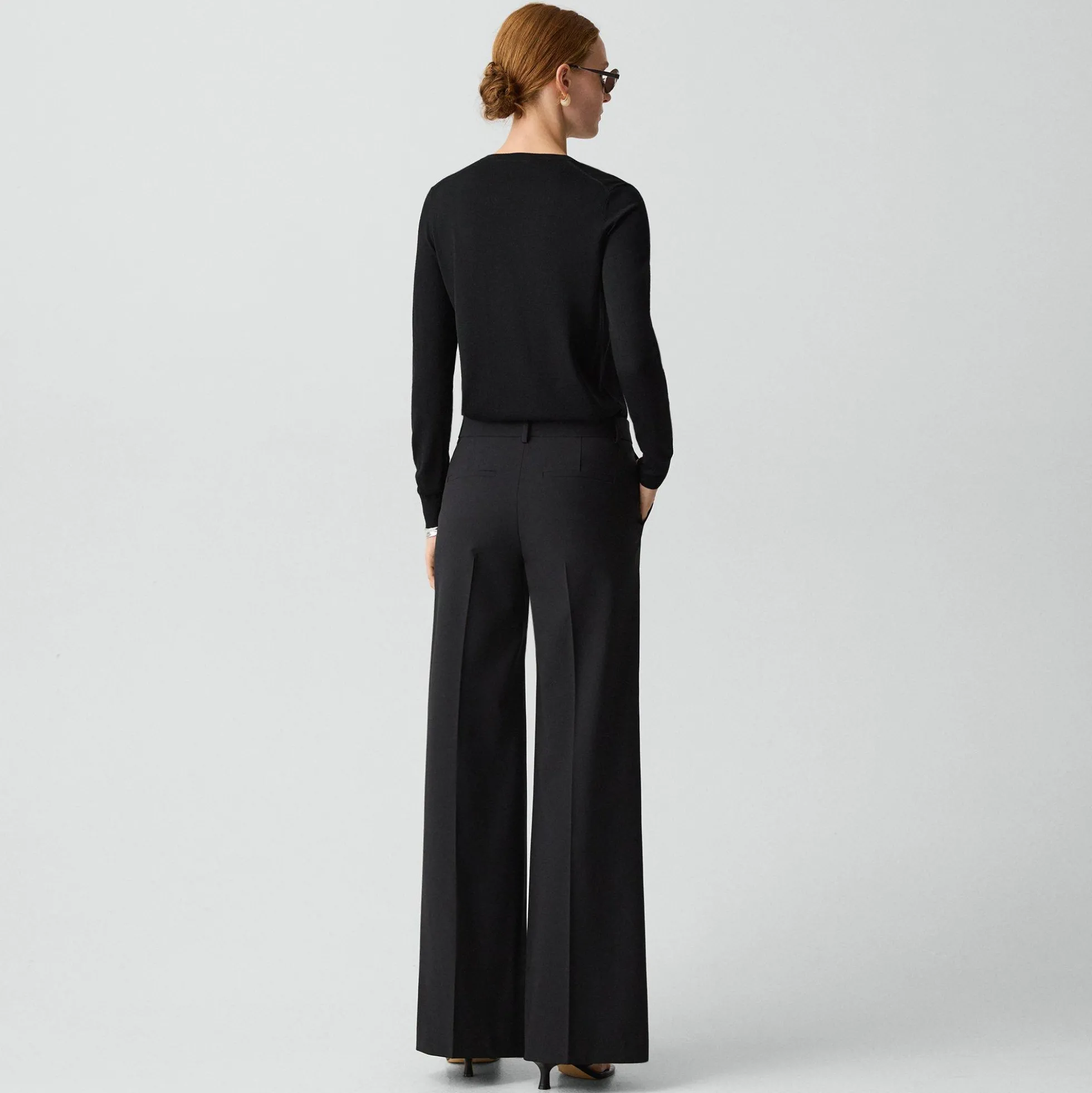 Fluid Flare Pant, 33'' in Good Wool