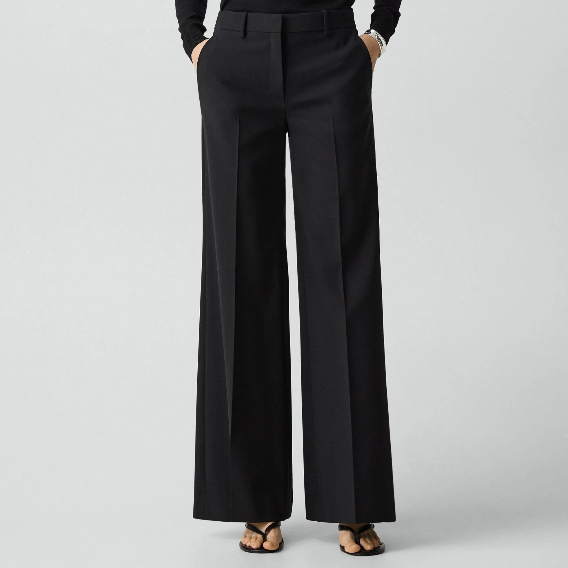 Fluid Flare Pant, 33'' in Good Wool
