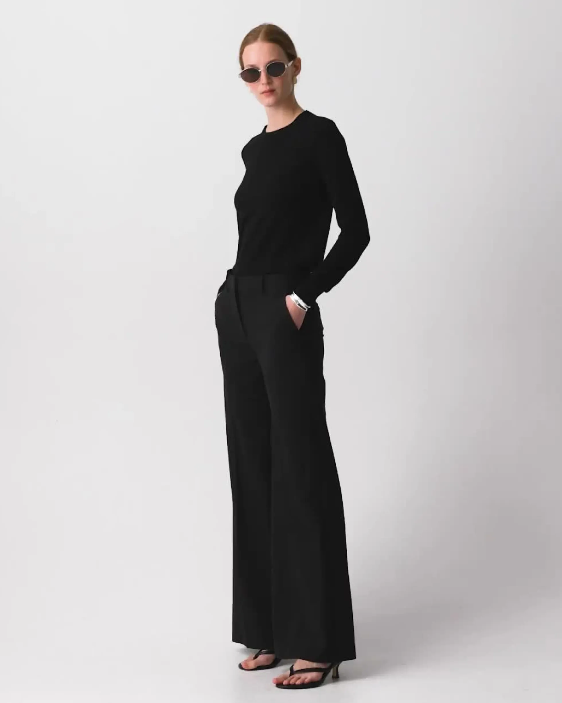 Fluid Flare Pant, 30'' in Good Wool