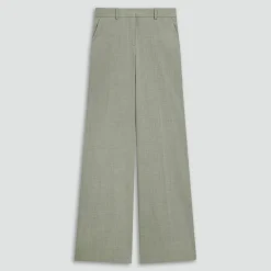 Fluid Flare Pant, 33'' in Wool Gabardine