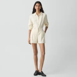 Fluid Pleat Short in Admiral Crepe
