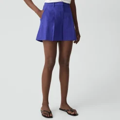 Fluid Pleat Short in Good Linen