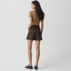 Fluid Pleat Short in Good Linen