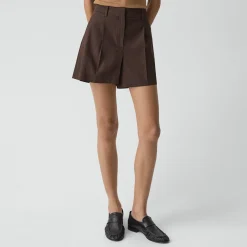 Fluid Pleat Short in Good Linen