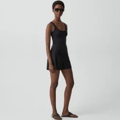 Fluid Pleat Short in Good Linen