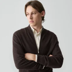 Full-Zip Cardigan in Cashmere