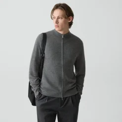 Full-Zip Cardigan in Cashmere
