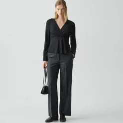 Gathered Top in Crepe Jersey