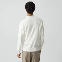 Goris Long-Sleeve Polo Shirt in Light Bilen