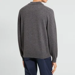 Goris Long-Sleeve Polo Shirt in Cashmere