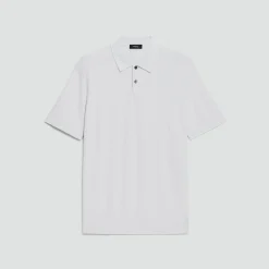 Goris Textured Polo Shirt in Light Bilen