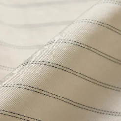 High-Low Flounce Shirt in Washed Stripe