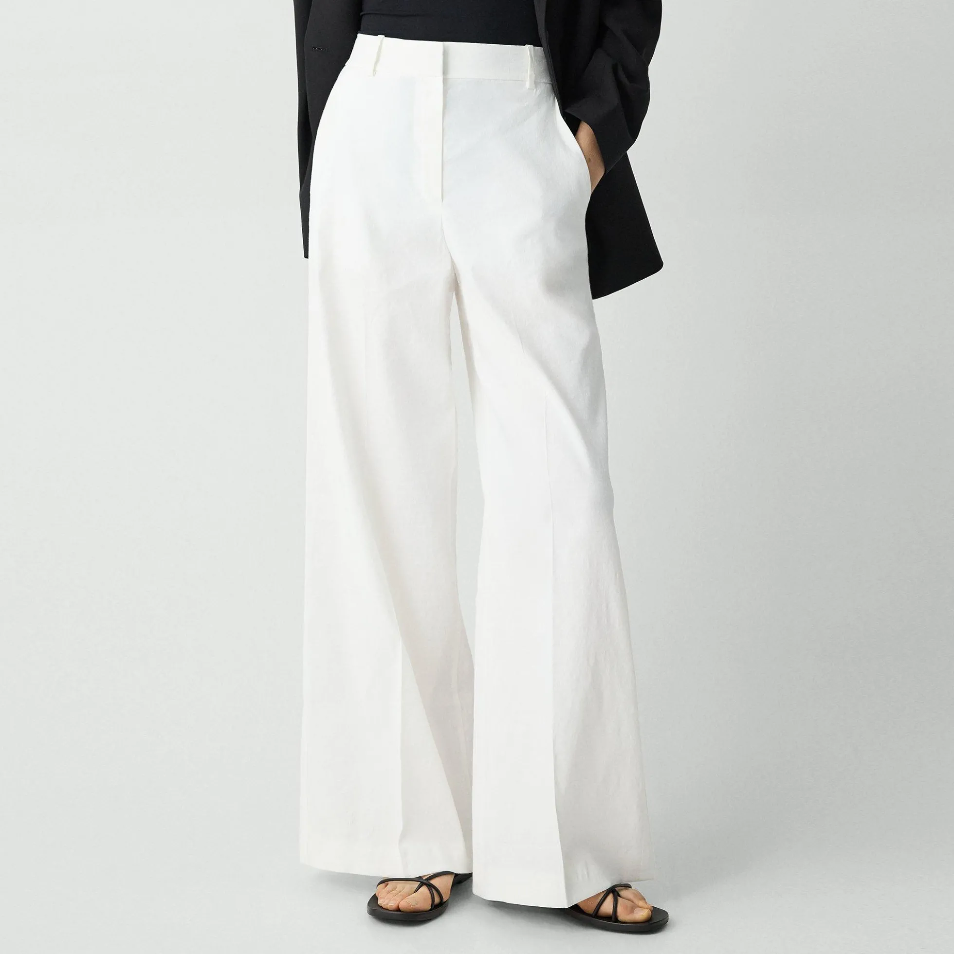 High-Waist Wide-Leg Pant in Good Linen