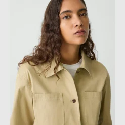 Hooded Jacket in Cotton Chino