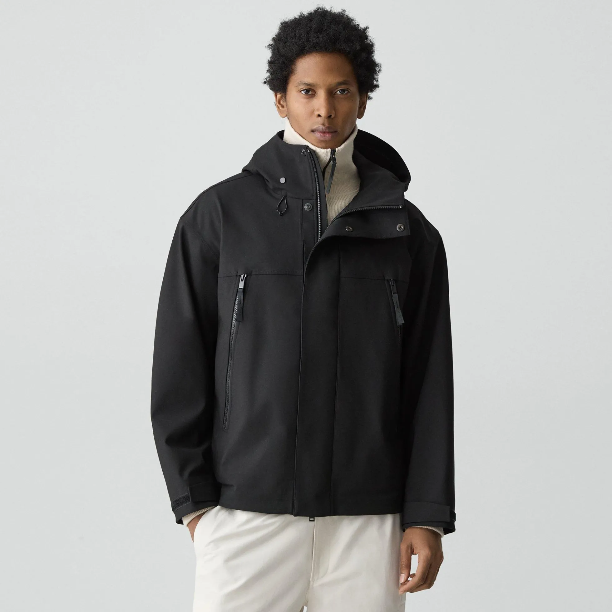Hooded Jacket in Outer Shell