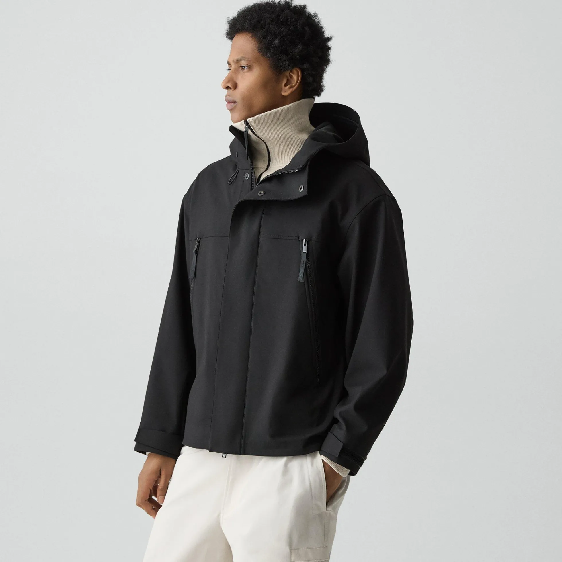 Hooded Jacket in Outer Shell
