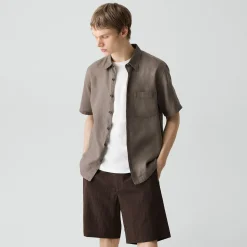 Irving Short-Sleeve Shirt in Relaxed Linen