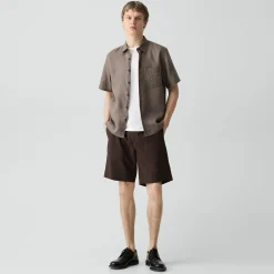 Irving Short-Sleeve Shirt in Relaxed Linen