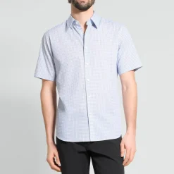 Irving Short-Sleeve Shirt in Geometric Cotton