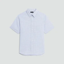 Irving Short-Sleeve Shirt in Geometric Cotton