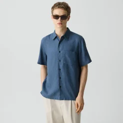Irving Short-Sleeve Shirt in Relaxed Linen