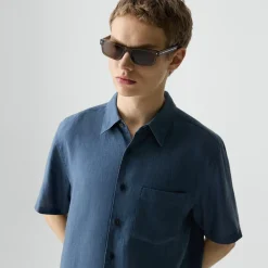 Irving Short-Sleeve Shirt in Relaxed Linen