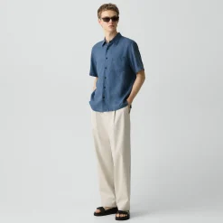 Irving Short-Sleeve Shirt in Relaxed Linen