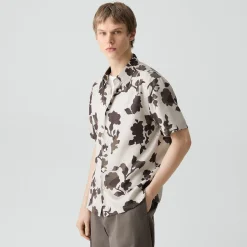Irving Short-Sleeve Shirt in Floral Lyocell