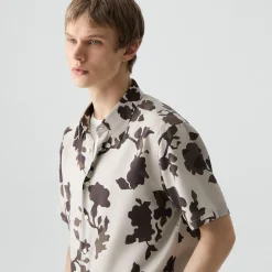 Irving Short-Sleeve Shirt in Floral Lyocell