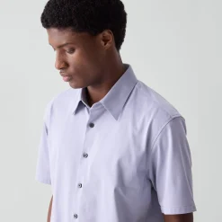 Irving Short-Sleeve Shirt in Structure Knit
