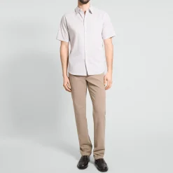 Irving Short-Sleeve Shirt in Geometric Cotton