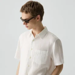 Irving Short-Sleeve Shirt in Relaxed Linen