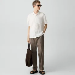 Irving Short-Sleeve Shirt in Relaxed Linen
