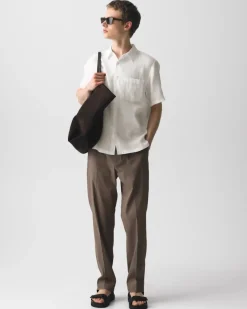 Irving Short-Sleeve Shirt in Relaxed Linen