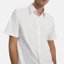 Irving Short-Sleeve Shirt in Structure Knit