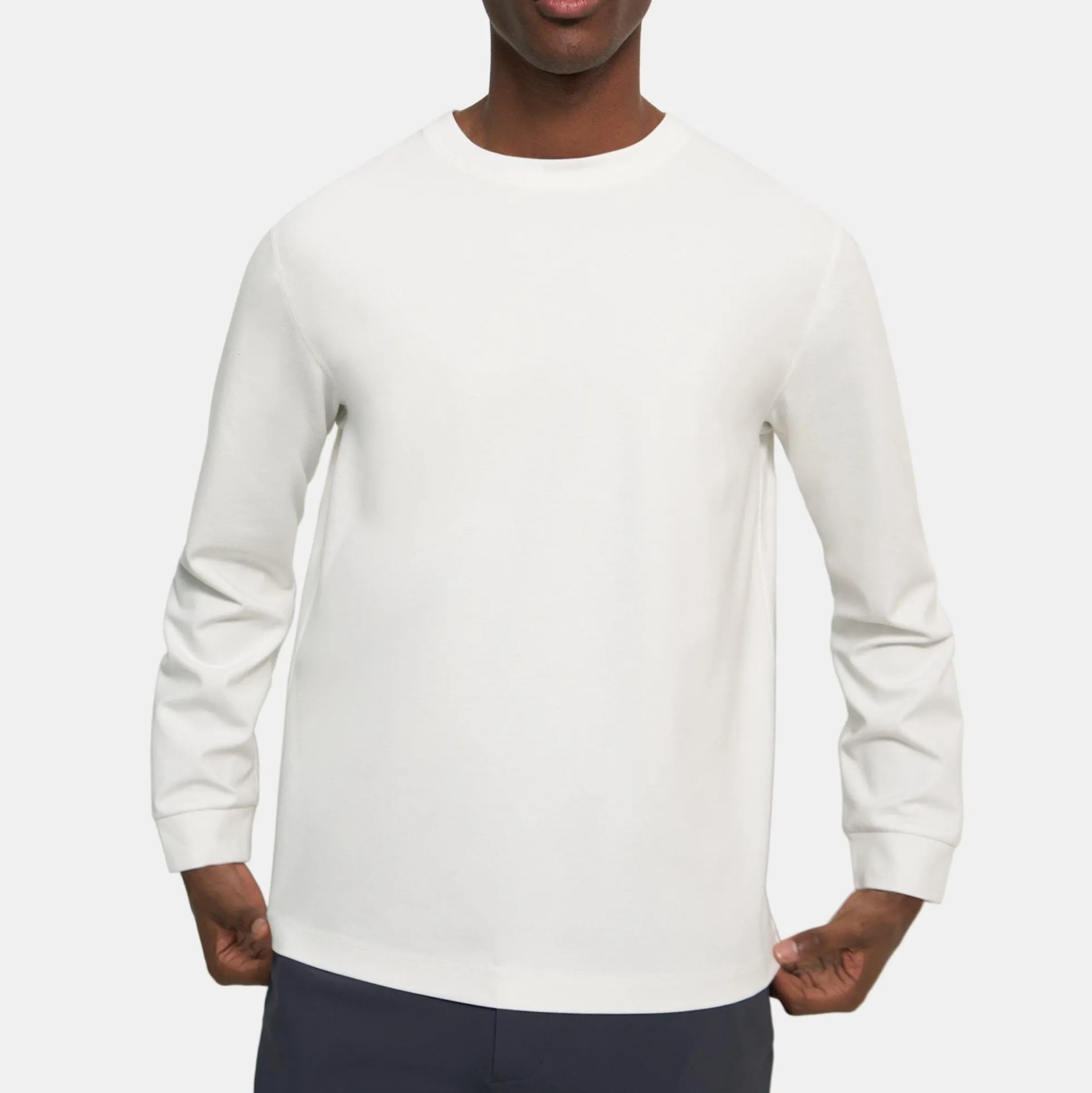 Long-Sleeve Tee in Stretch Jersey