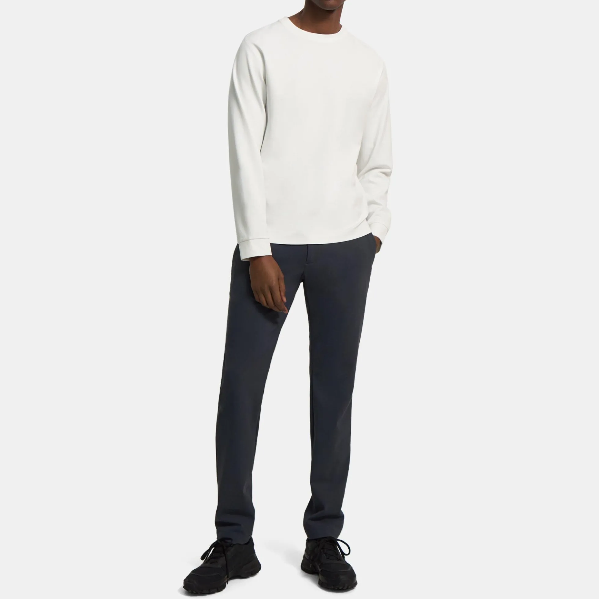 Long-Sleeve Tee in Stretch Jersey