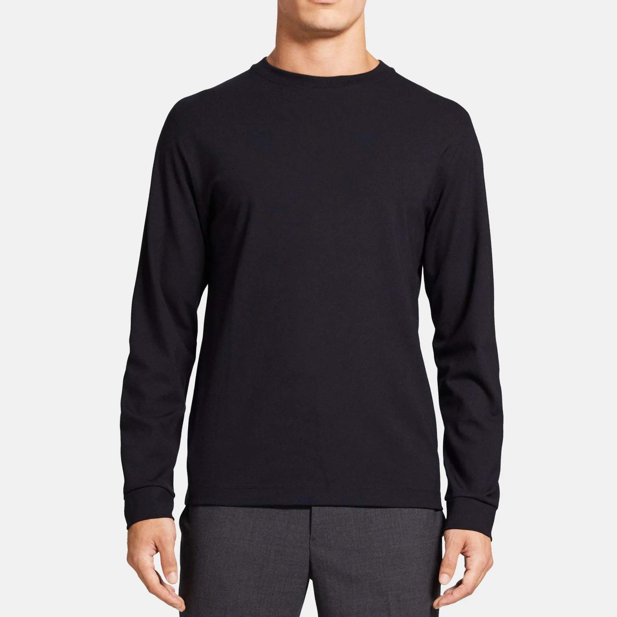Long-Sleeve Tee in Stretch Jersey
