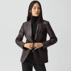 Lynnia Blazer in Leather