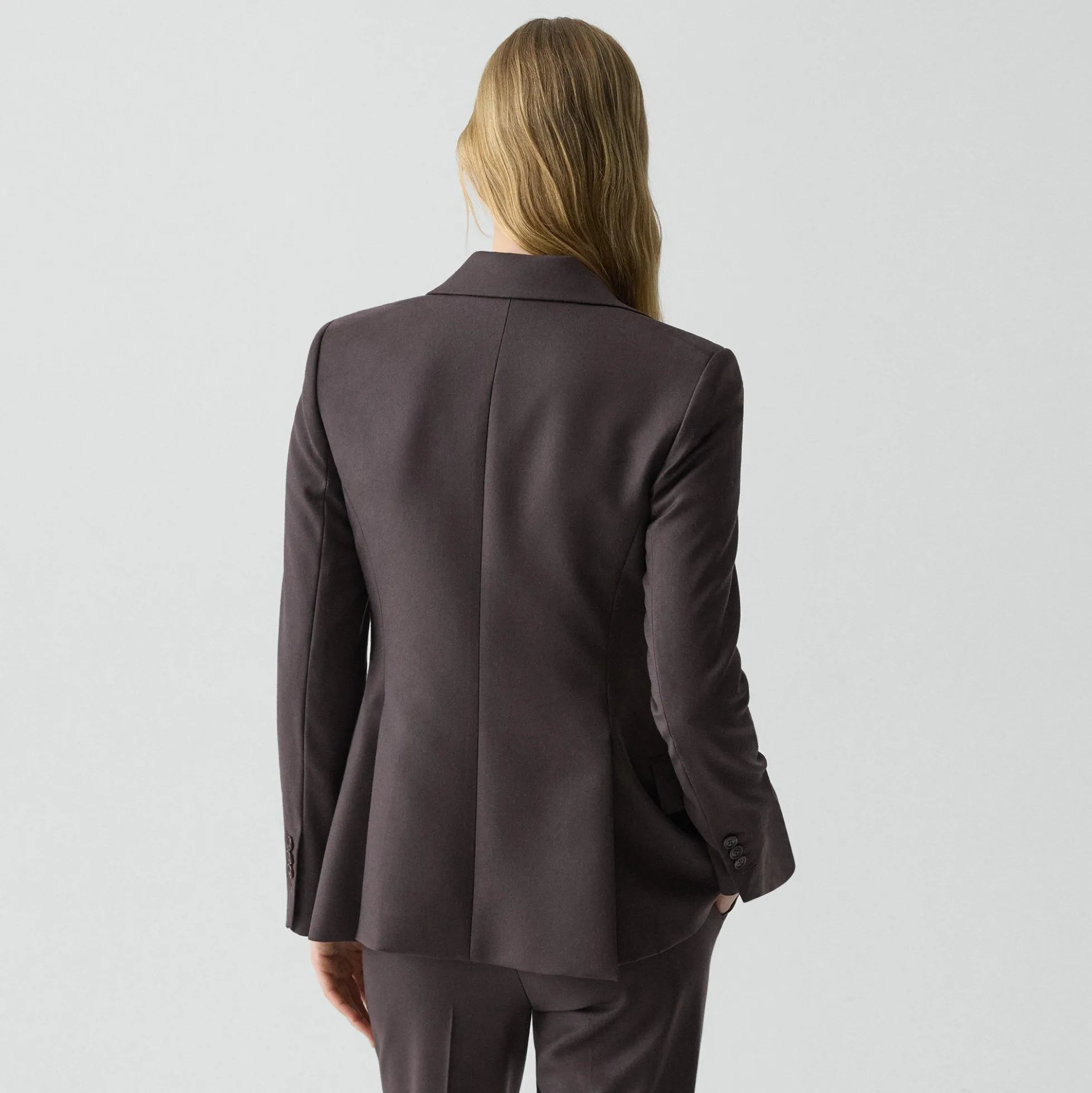 Lynnia Blazer in Sleek Flannel