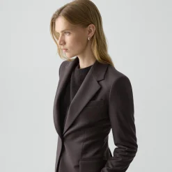 Lynnia Blazer in Sleek Flannel