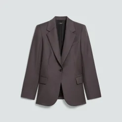 Lynnia Blazer in Sleek Flannel
