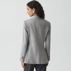 Lynnia Blazer in Sleek Flannel